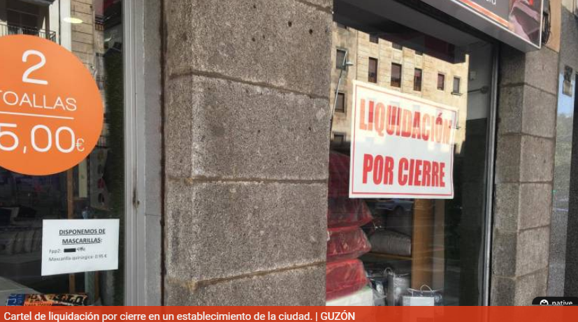 Peligro de cierre para uno de cada cinco comercios de proximidad en Salamanca por el coronavirus