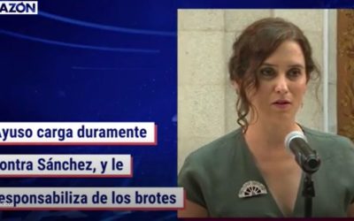 Ayuso responsabiliza a Sánchez de los brotes: “La dejación de funciones expande la pandemia”