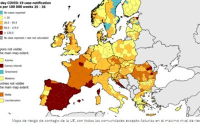 La UE señala a Sánchez: no sólo es Madrid, toda España está en el máximo nivel de riesgo de contagio