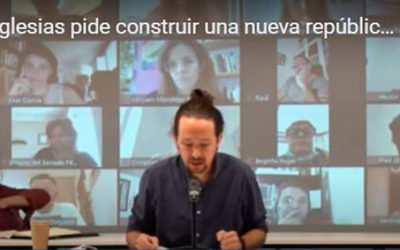 Pablo Iglesias fija como «tarea fundamental» de Podemos acabar con la Monarquía en España